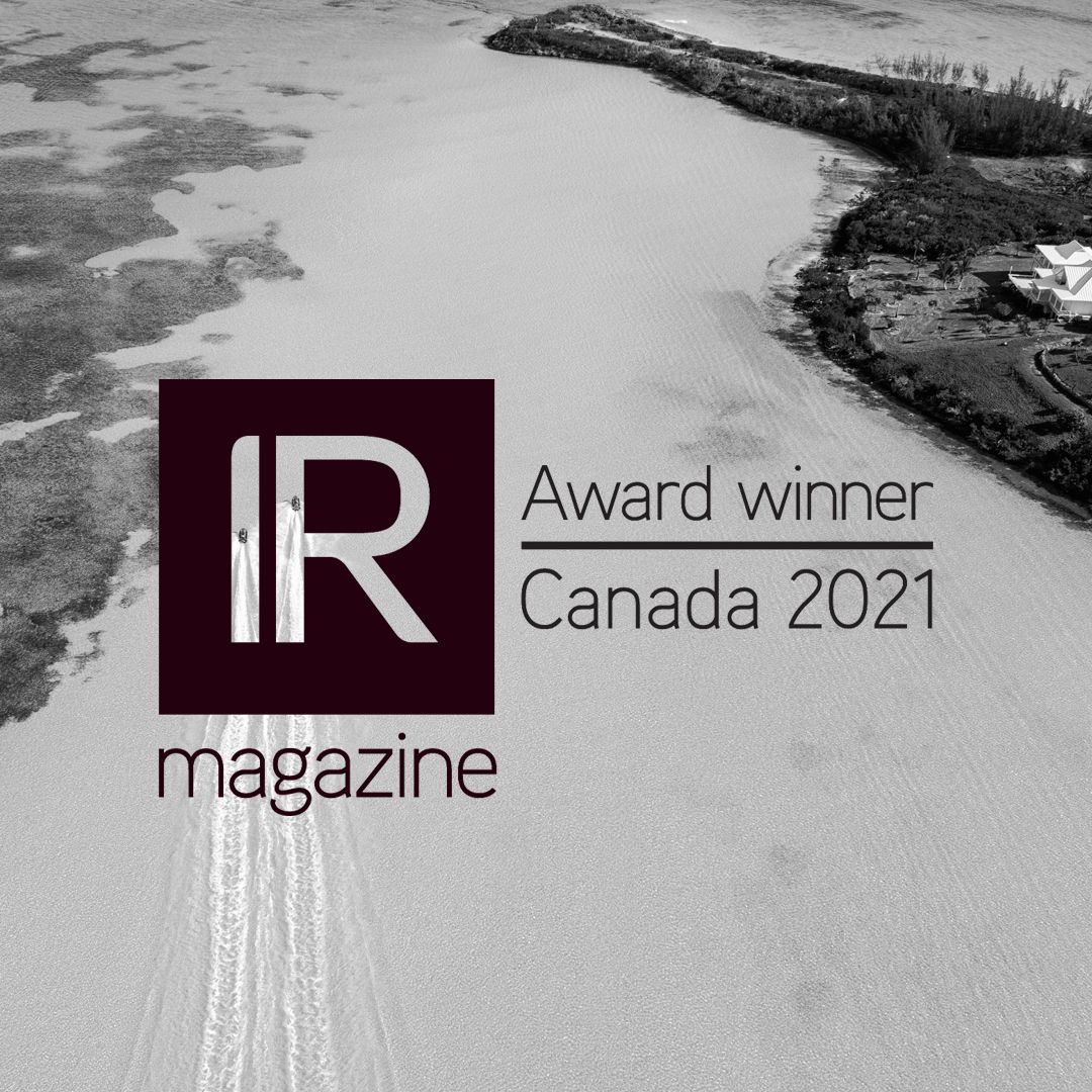 IR Magazine Canada award
